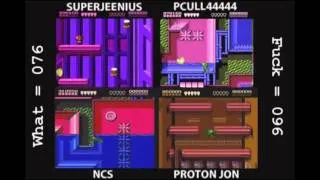 ProtonJon's Battletoads 4-Player Race: What/Fuck Counter