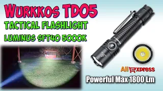 Wurkkos TD05 SFT40 5000K ♦ Обзор, замеры, ночные тесты. Night Tests. Full  review