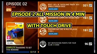 Asphalt 9 | HEATWAVE SEASON [TOUCH DRIVE ] EPISODE 02 ALL MISSION IN 4 MIN