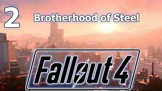 Fallout 4 Survival Playthrough Episode 2 | Brotherhood of Steel | Guided Walkthrough