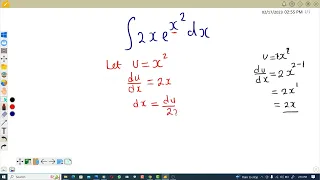 Integrate 2xe^{x^2} with respect to x || Calculus ||