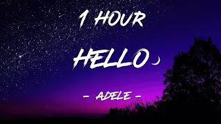 Hello - Adele (Lyrics) | 1 Hour [4K]