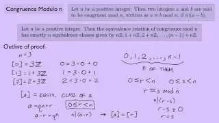 (Abstract Algebra 1) Congruence Modulo n