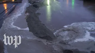 Temporary levee breaks in Lumberton, N.C.