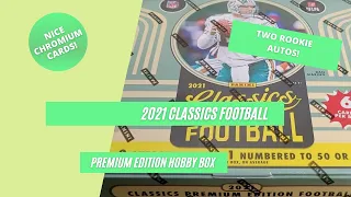 2021 Classics Football Premium Edition - 2 Rookie Autos and Nice Parallels!