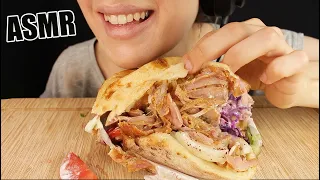 ASMR CHICKEN DÖNER KEBAB DONER SANDWICH TURKISH FOOD MUKBANG EATING SOUNDS No Talking 먹방 Kasmia ASMR