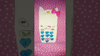 сделала телефон hello kitty 😄 скоро будем делать вместе 😁😜