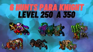 6 Hunts para knight level 250 a 350