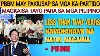 PBBM May Pakiusap sa Partido Federal ng Pilipinas, Grabe Less than 2 years Dami ng Nagawa ni PBBM...