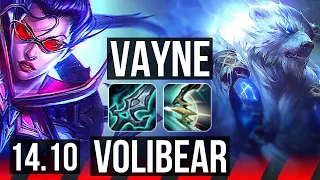 VAYNE vs VOLIBEAR (TOP) | 10/2/7, Godlike | EUW Challenger | 14.10