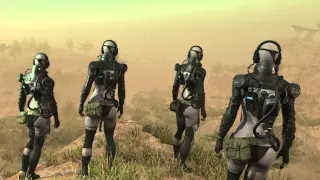 Metal Gear Solid V - Mission 28 Code Talker: The Skulls (Female Snipers) Introduction Cutscene PS4