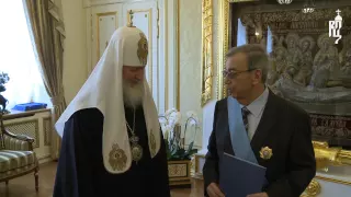 Патриарх Кирилл наградил Е.М. Примакова орденом «Славы и чести» I степени