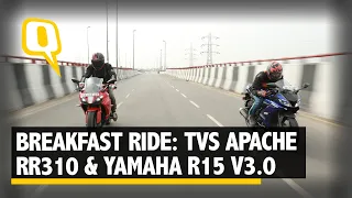 Breakfast Ride with TVS Apache RR310 and Yamaha R15 v3.0