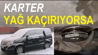 Karter Yağ Kaçırıyor | Karter Yağ Tapası Vidası Somonu Yağ Kaçırıyor Sızdırıyor Çözüm | Succe