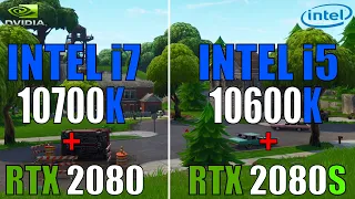 CORE i7 10700K + RTX 2080 vs CORE i5 10600K + RTX 2080 SUPER | PC GAMES TEST |