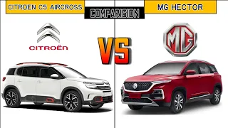 2021 Citroen C5 Aircross vs MG Hector Dimensions, Engine, Price Comparison
