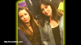 Holly Marie Combs and Shannen Doherty.Friends forever!