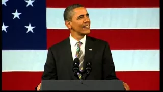 President Barack Obama sings Al Green, Let's Stay Together at Apollo Theatre, New York