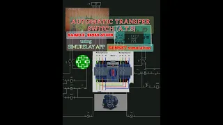 AUTOMATIC TRANSFER SWITCH (A.T.S) SAMPLE SIMULATION USING SIMURELAY APP | GENERATOR SIMULATION