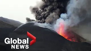 La Palma volcano: Cones continue to collapse, triggering landslides of lava