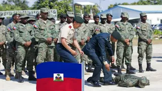 Bòn nouvèl pou militè lame D'Haiti gade sa. 4 nouvo ofisye fenk debake Haiti...