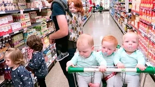 Grocery Shopping With Six Kids (Aged Four & Under.. Including Baby Triplets!)