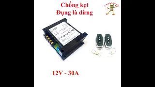 Đảo chiều motor 12v cảm biến lực 30A Tự động dừng điều khiển cửa lùa từ xa 0907728870