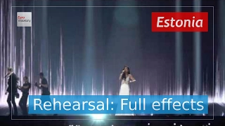 Koit Toome & Laura - Verona - Estonia - Second Rehearsal - Eurovision Song Contest 2017 (4K)