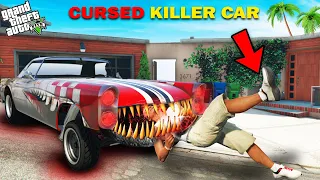 GTA 5 : Franklin Shinchan & Pinchan Break Cursed Killer Car Into Tiny Parts GTA 5 !