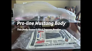 Pt. 1 Making A Pro-Line Drag Car Body Fit A Traxxas Rustler 2wd