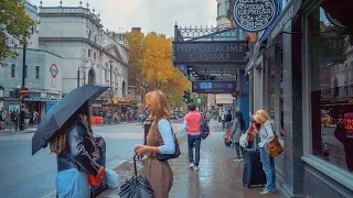 London Walk - Grey Drizzly West End Ambience incl. Chinatown & Covent Garden