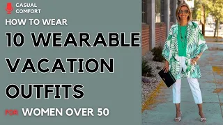10 Wearable Summer Beach Vacation Outfits for Women Over 50