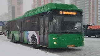 поездка на автобусе ЛиАЗ 5292.67 ( 2019 г.в ), вн 838 74, борт 820, маршрут 64