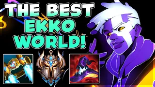 THIS IS HOW THE BEST EKKO WORLD PLAYS ! XIAO LAO BAN LIVE!