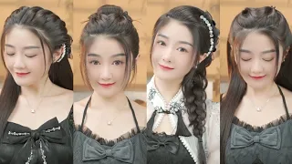 Super Easy & Cute Hairstyles Tutorials Korean Style for Girls 🎑♦️