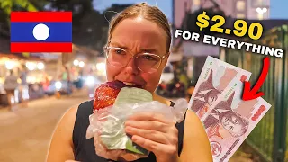 THIS is the Night Market to visit for Laos Street Food! 🇱🇦