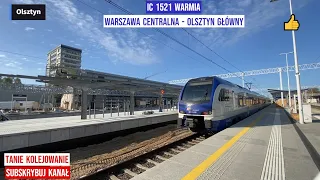 IC 1521 WARMIA Warszawa Centralna - Olsztyn Główny Stadler Flirt relaksujący film Tanie Kolejowanie.