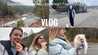 12; АЛТАЙ // Аэропорт Горно-Алтайск | Прилетела Диана | Мост над Катунью / VLOG