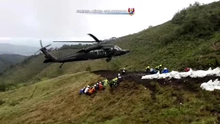 Rescate de las víctimas - Accidente Aéreo Chapecoense Colombia