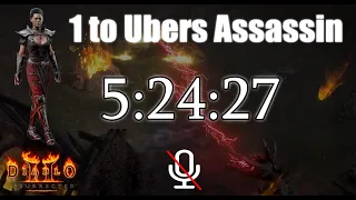 D2R Ubers Assassin Speedrun - 5:24:27 - No Commentary