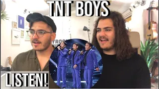 Twin Musicians REACT - TNT BOYS sing LISTEN at The WORLD'S BEST (Beyoncé Cover)