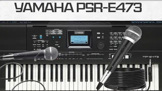 Easy way of connecting a microphone to piano yamaha Psr E-473 with mic settings