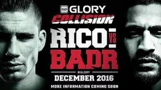 GLORY Collision Countdown 2016 :  Badr Hari  vs Rico Verhoeven (Staredown) final combat