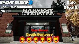 Payday 2 - Bank Heist:Random - No Kill - DSOD - (SOLO - STEALTH)