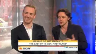 X-Men: First Class Cast on Today James McAvoy Michael Fassbender