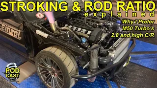 Rod Ratio, Stroker Engines, Ring Gap & Deck Height Explained : Why I build M50 turbo engines our way