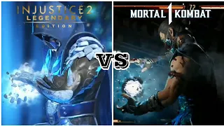 Injustice 2 Sub Zero VS Mortal Kombat 1 Sub Zero (Fatal Blow Animation)