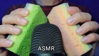 ASMR - Scratching Microphone With A Sponge Massagers