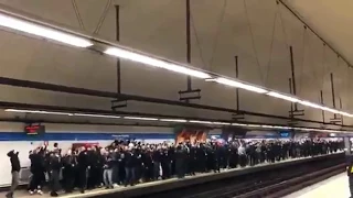 PSG ultras in Madrid highlights