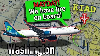 REAL ATC | Mayday! Oven Caught Fire in Flight. Airbus A321NEO